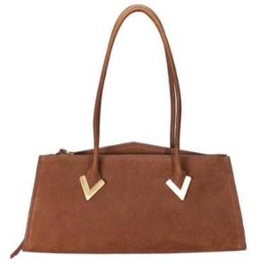 Imagem de Bolsa Feminina Média Schutz Tote Baguete Adele Couro Camurça 500114782-Feminino