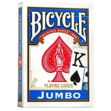Imagem de Baralho de Cartas Bicycle Jumbo Azul 83546A - Copag