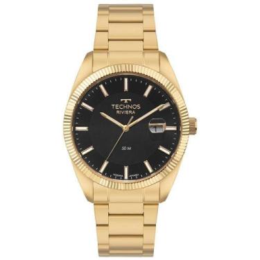 Imagem de Relógio Technos Masculino Riviera Dourado - 2317ag-1p