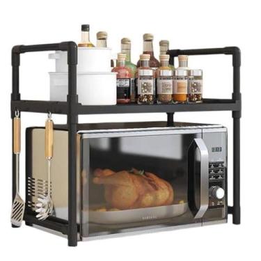Imagem de Rack Suporte Microondas Organizador Cozinha Lavanderia Prateleira Mult