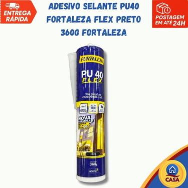Imagem de Adesivo Selante PU40 Flex Preto 360g Fortaleza