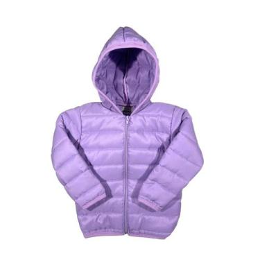 Imagem de Jaqueta Puffer Infantil Juvenil Inverno - Fofotinhos, Lilás 69, 3