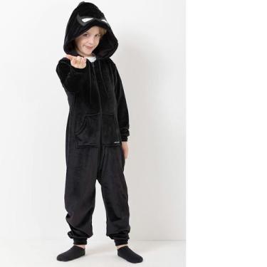 Imagem de Macacão infantil personagen - Lessa Kids, Preto, 10