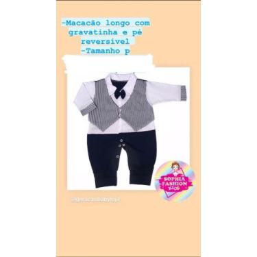 Imagem de Macacão infantil com gravatinha - Sophia fashion