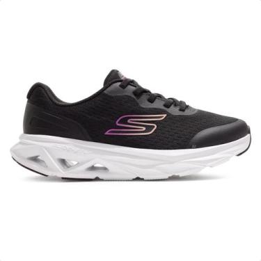 Imagem de Tênis Skechers Glide Step Vortex - Avalin Feminino, 38, Preto, Branco