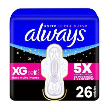 Imagem de Absorvente Always Noite Ultra Suave com Abas 26 Unidades