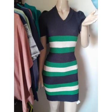 Imagem de Vestido Feminino de Tricô de Manga - Wj assessórios e modas , Colorido