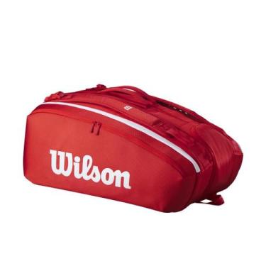 Imagem de Raqueteira Wilson Super Tour 15PK - Unissex, Unico, Vermelho