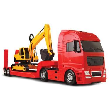 Imagem de Caminhão com Carreta - Diamond Truck - Escavadeira Workers - Roma - Ro