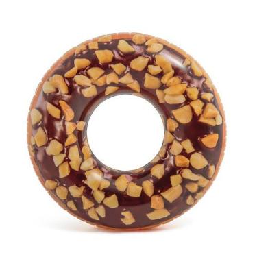 Imagem de Boia Infantil Inflável Redonda - Rosquinha Donut - Chocolate - INTEX