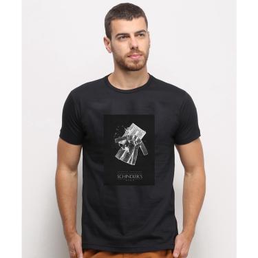 Imagem de Camiseta masculina Preta algodao Schindlers List Filme Spielberg Art