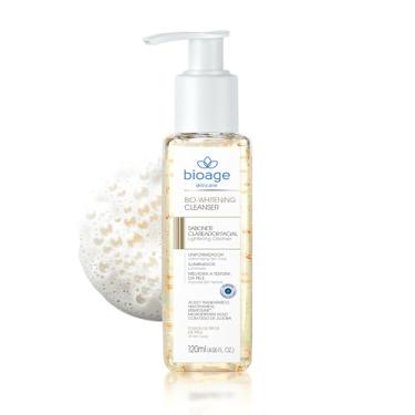 Imagem de Bioage Sabonete Facial Whitening Cleanser 120ml - Sabonete Líquido Clareador Uniformizador de Tom Remoção de Oleosidade Limpeza Pele Iluminada
