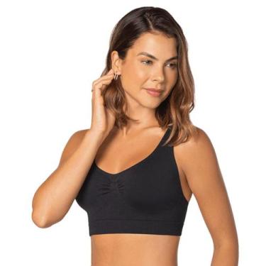 Imagem de Top Loba Slim Sem Bojo Sem Fecho Com Base Canelada Anatômico Loba Lupo
