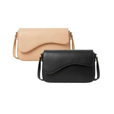 Imagem de Kit Duas Bolsas Baguete Lara Feminina de Ombro Elegante Alça Regulavel