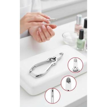 Imagem de 2x Alicate Unhas Grossas Pés Inox Profissional Corte Preciso - Congrat