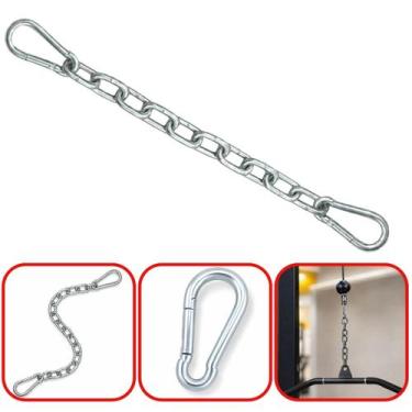 Imagem de Corrente Extensora Para Puxador Alto E Remada Sentada Com 2 Mosquetões