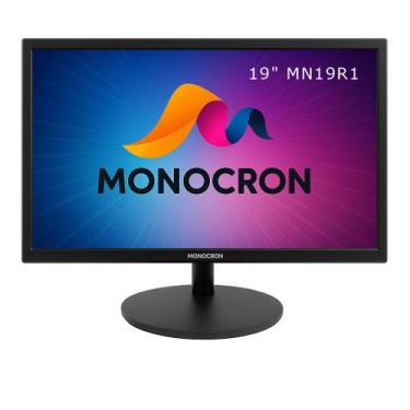 Imagem de Monitor 19 Polegadas Monocron MN19R1 Full HD 75Hz HDMI VGA Preto, Bivo