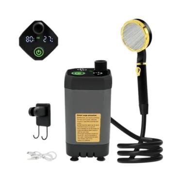 Imagem de Kit De Chuveiro Para Camping Ao Ar Livre Com Display Digital Ajustável