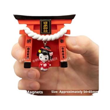 Imagem de Imã De Geladeira De Souvenir De Viagem Japonês, Adesivos De Resina De 