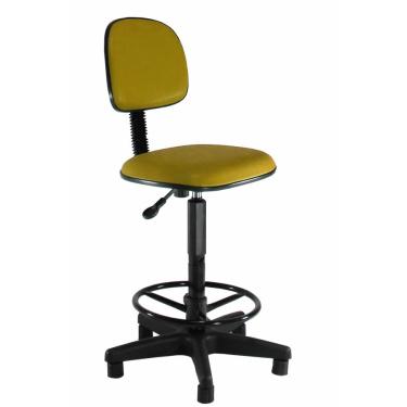 Imagem de Cadeira Caixa Alta Corano Amarelo - Balcão - Portaria - Recepção