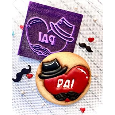 Imagem de B5 Carimbo para biscoitos confeitaria artesanato dia dos pais