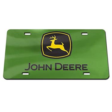 Imagem de WinCraft John Deere Placa de licença comercial