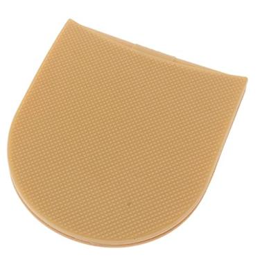 Imagem de Newmind Par de adesivos de borracha para calcanhar com cola de borracha para reparo de sola de sapato antiderrapante, Cor da Pele, as described