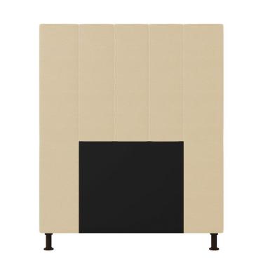 Imagem de Cabeceira Cama Box Solteiro 90cm Corino Bege