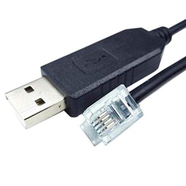Imagem de TLS2200 PC para cabo de impressora CP2102 USB RS232 Serial para RJ22 cabo adaptador TLS2200 PC cabo de programação de impressora