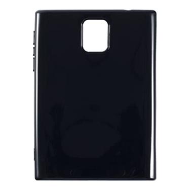 Imagem de Capa para BlackBerry Passport Q30, capa traseira de TPU macio à prova de choque, silicone anti-impressões digitais, capa protetora de corpo inteiro para BlackBerry Passport Q30 (4,50 polegadas) (preto)