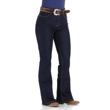 Imagem de Calça Jeans Feminina Cintura Alta Cowboy Cut Azul Tassa 29990
