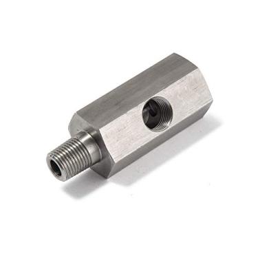 Imagem de EPMAN 1/8" BSPT sensor de pressão de óleo Tee para adaptador NPT Turbo Supply alimentador de medidor de linha
