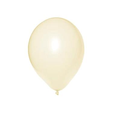 Imagem de Balão Bexiga Candy Color Tom Pastel Amarelo Claro 50 Unidades 9 Polegadas