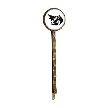 Imagem de Dragon Animal Art Grain Outline Retro Metal Hair Bobby Pin Headwear