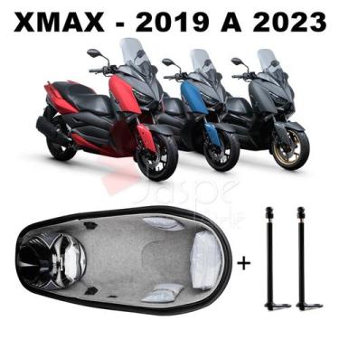 Imagem de Forração Yamaha Xmax 250 Kit Forro Premium Cinza + 2 Antena - Jaspe At