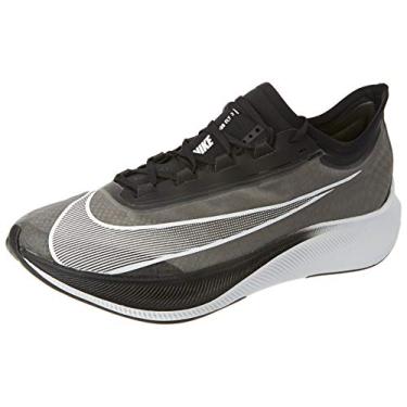 Imagem de Nike Tênis de corrida masculino Zoom Fly 3, preto/branco-volt, tamanho 36