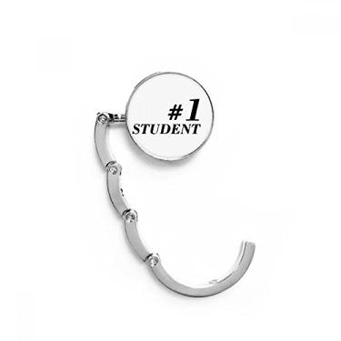 Imagem de Número 1 Gancho de mesa com citação de estudante e professor, gancho decorativo dobrável
