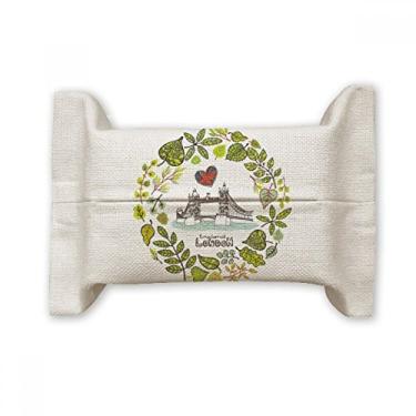 Imagem de Tower Bridge Londres Inglaterra Ilustration Suporte de capa de papel para lenços faciais Bolsa de linho de algodão