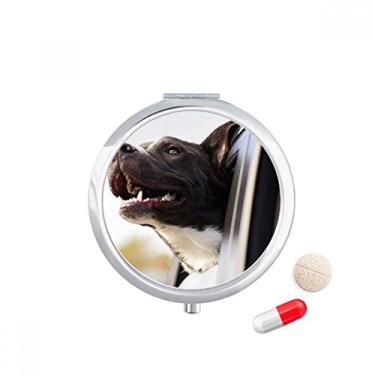 Imagem de Caixa de armazenamento de medicamentos com foto de animal de cachorro preto