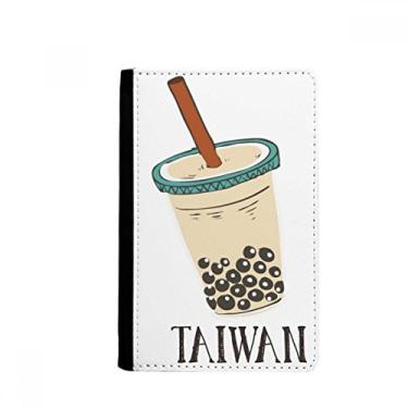 Imagem de Drink Pearl Milk Tea Food Taiwan Passaporte Notecase Burse Carteira Porta-cartões