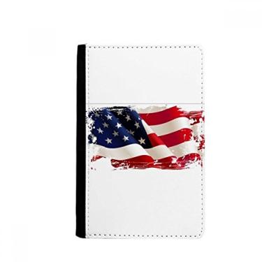 Imagem de Air Brushing Stars And Stripes Bandeira dos Estados Unidos Porta-passaporte Notecase Burse Capa carteira porta-cartões