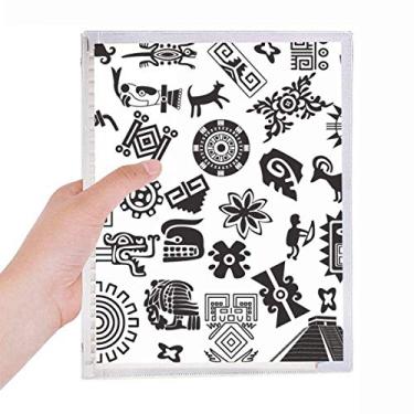 Imagem de Caderno com estampa artística do Egito Antigo Caderno de Folhas Soltas Diário Recarregável