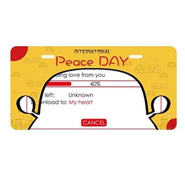 Imagem de DIYthinker Programmer Download Your Love Placa de licença Etiqueta Carro Decoração Dia da Paz