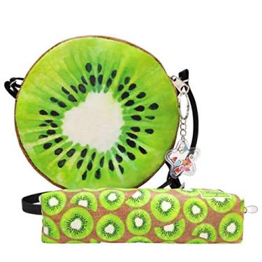 Imagem de Kit Infantil Bolsa e Estojo Frutinhas Kiwi Magicc KI-091