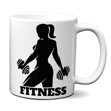 Imagem de Caneca Presente Mulher Fitness Academia Gym Criativo