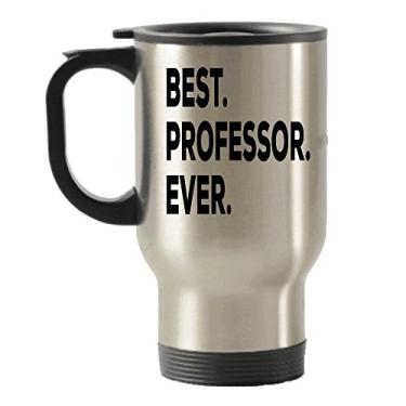 Imagem de Professor Gifts - Caneca isolada Best Professor Ever Travel - Para mulheres homens - Agradecimento aposentadoria - Faculdade Inglesa Enfermagem Engraçada Psicologia Química Sociologia História
