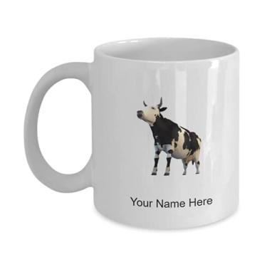 Imagem de Caneca de vaca personalizada, copo de café de vaca, ideia de presente de vaca, copo de vaca personalizado, caneca de vaca personalizada - Caneca de café de 325 ml