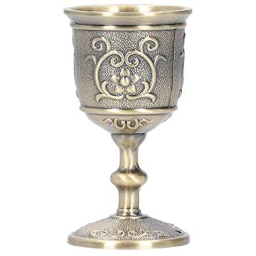 Imagem de Taças de vinho Archaize, taças de taça de vinho, aço inoxidável de resina - deslumbrante cálice medieval vintage para festas de casamento (pequeno)