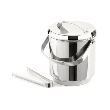 Imagem de Balde De Gelo Térmico Inox Com Tampa, Pinça e Cooler interno