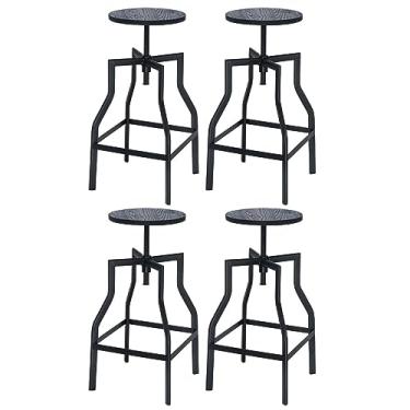 Imagem de Loft7, Kit 4 banquetas altas retro loft bancada industrial Turner